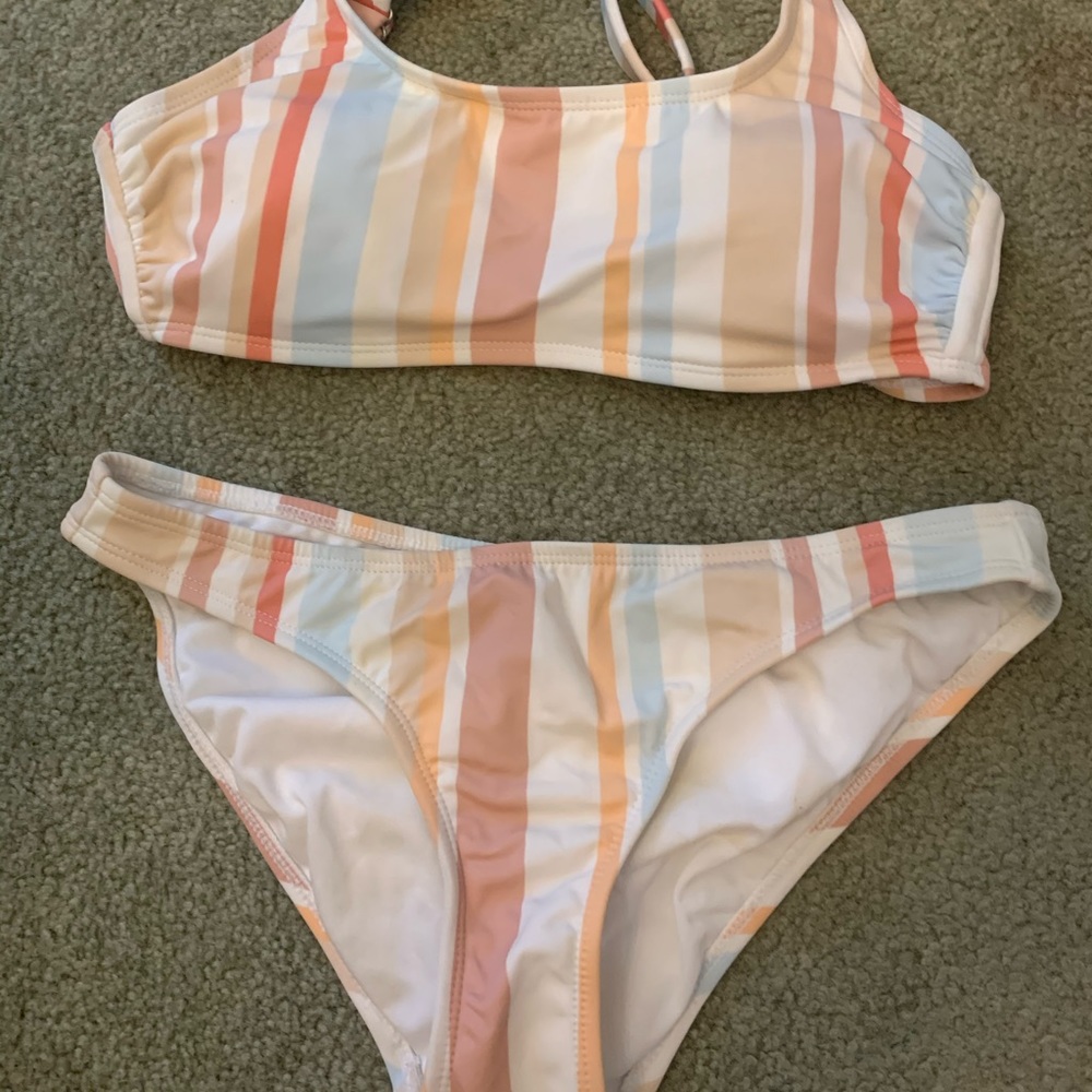 Striped bikini